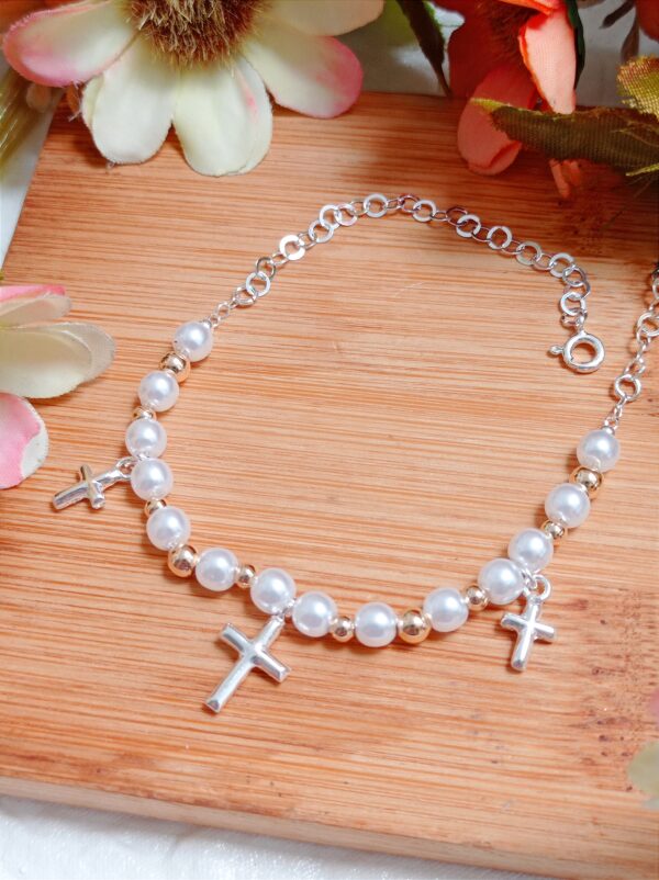 tobillera 3 cruces 18cm + 6cm