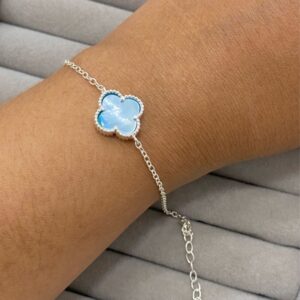 pulsera Trébol Azul baby