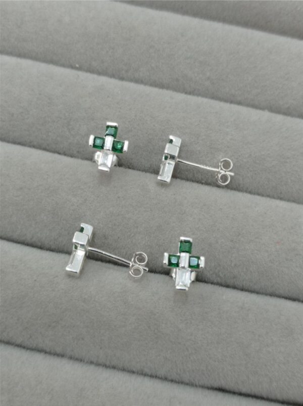 topo cruz mitad verde mitad cristal