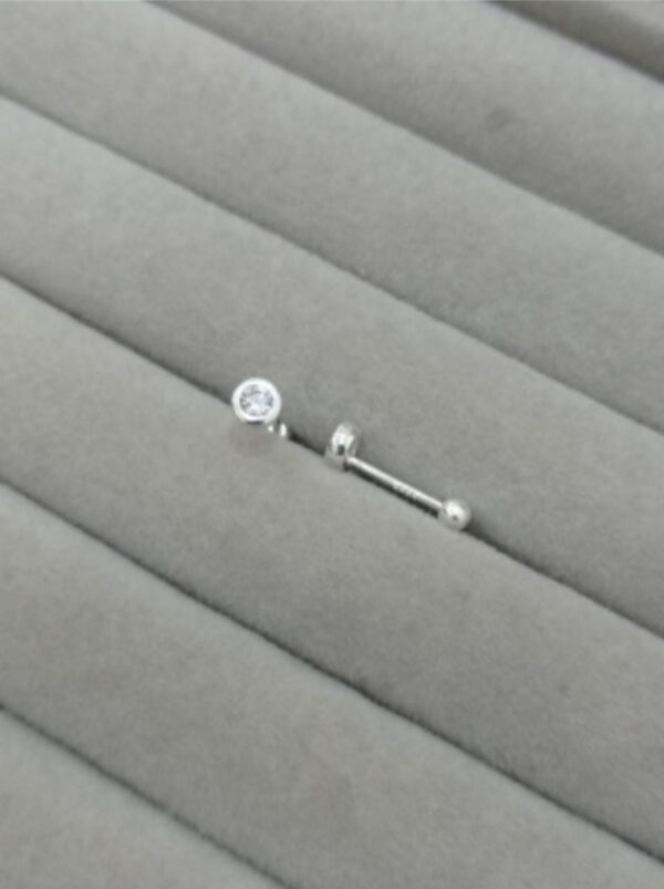 topo rosca bisel cristal 4mm