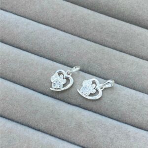 dije corazón huella 1,7cms