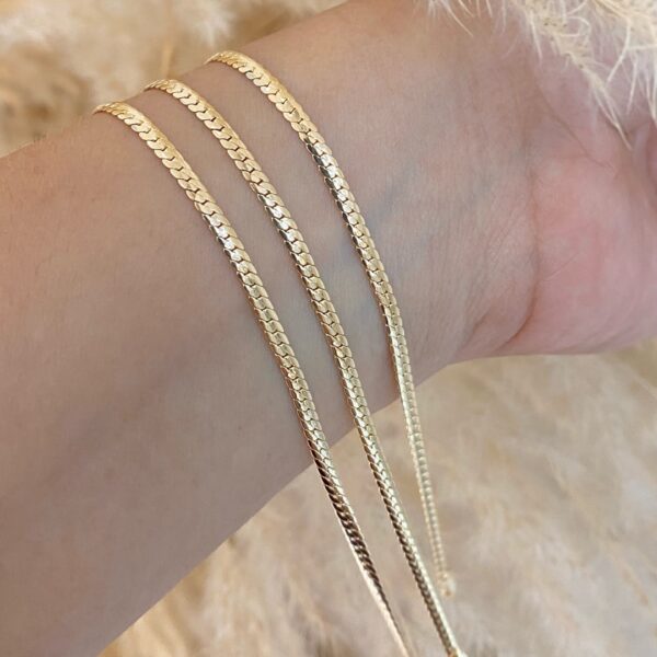 pulsera espiga 2,5mm -18cms