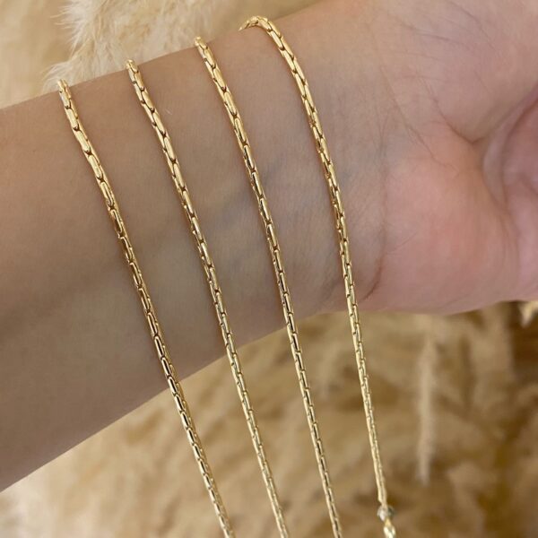 pulsera tejido asiatico 2mm y 21cm