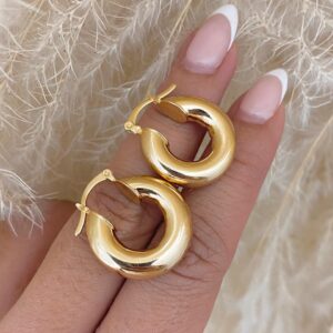 Candongas tubo grueso 5mm - 2.3cm