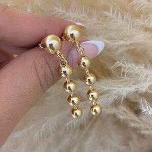 Arete balín largo 2.5cm