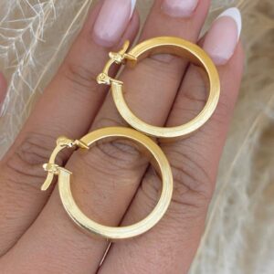 Candongas tubo cuadrado 3cm