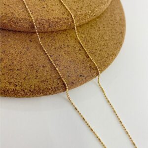 cadena tejido canutillo 45cm