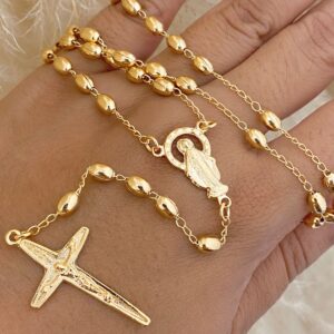 rosario milagrosa balin arroz 65cm-3.5mm