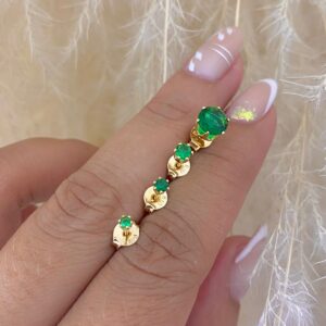 topos circón redondo verde