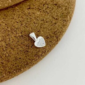 dije corazón circón MINI