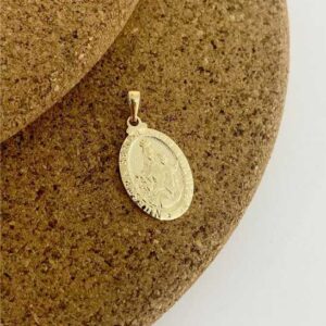 Medalla Virgen del Carmen tallada 2.9cm