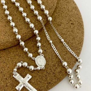 rosario cubano balin 6mm milagrosa 65cms