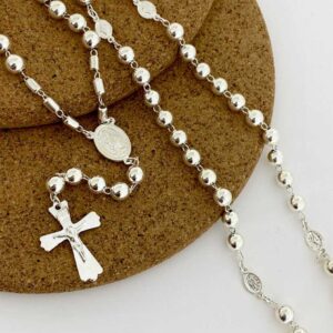 rosario balin 8mm milagrosa 62cms